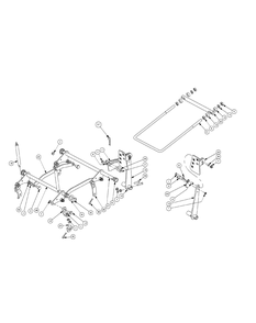 Lift Assembly Diagram and Parts List for ENFORCER44 53BI3AGF050-19HP Cub Cadet Lawn Tractor
